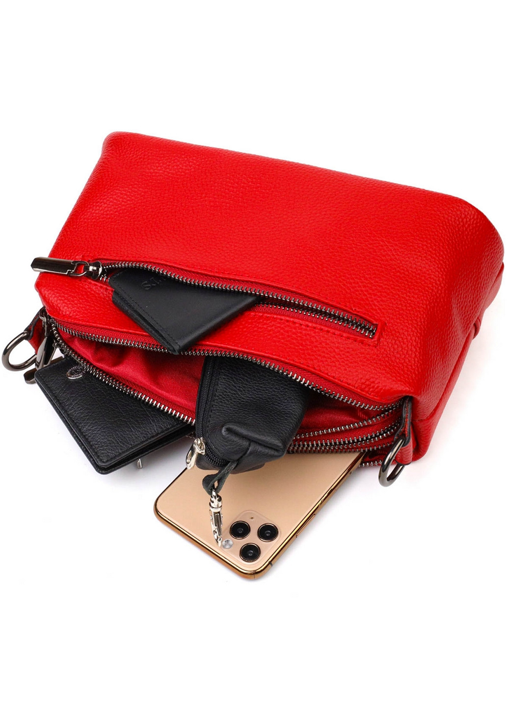 Шкіряна сумка жіноча 27х12х9,5 см Vintage (260191358)