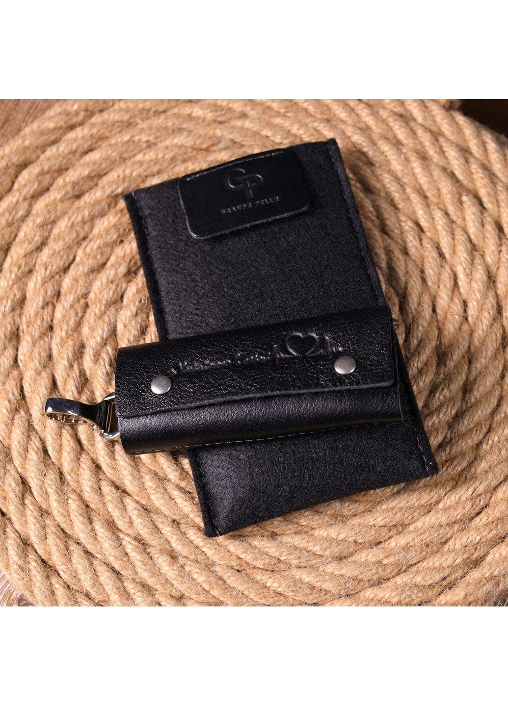 Ключница кожаная 11,5х5 см Grande Pelle (260191879)