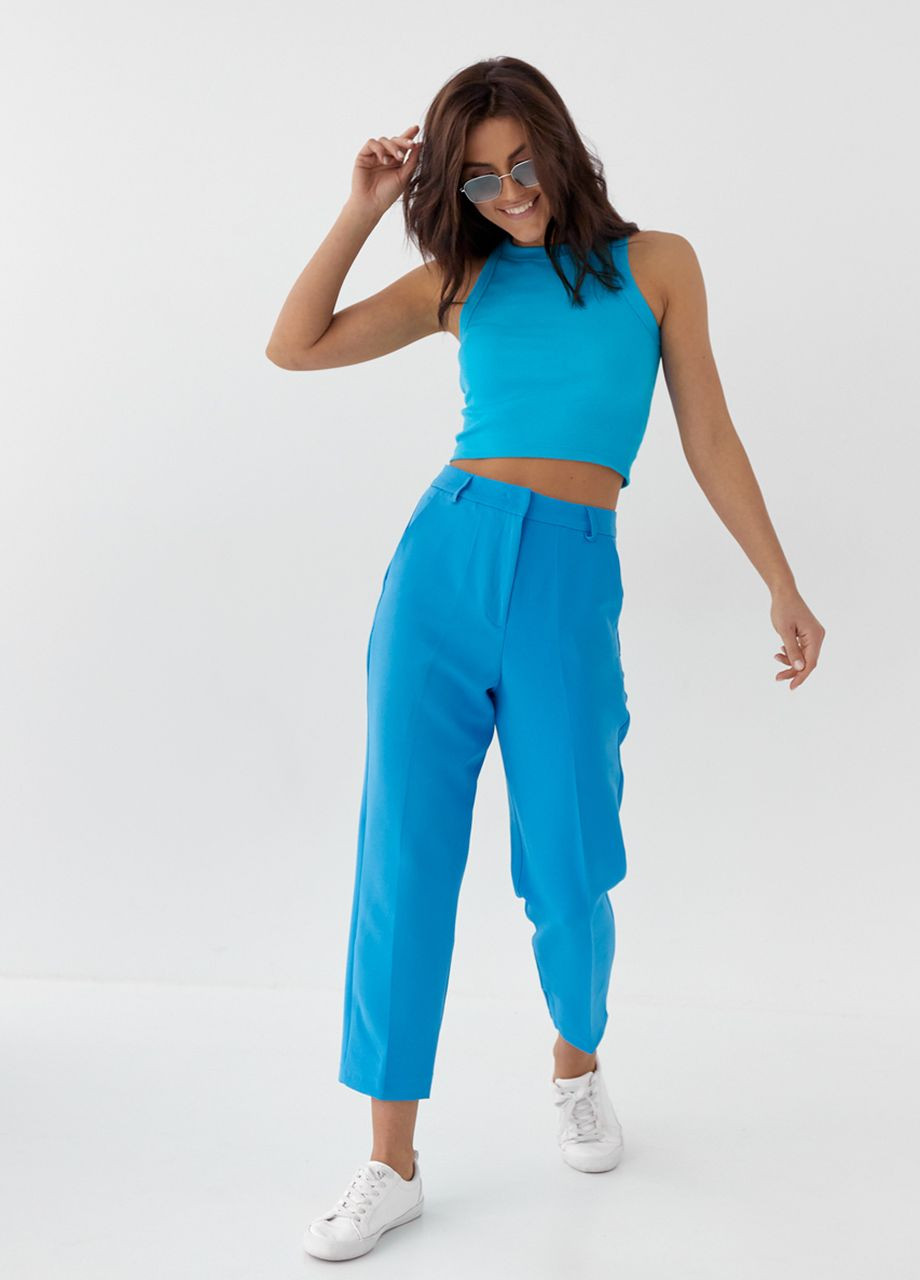 Брюки классического кроя с высокой посадкой Fame (260196806)