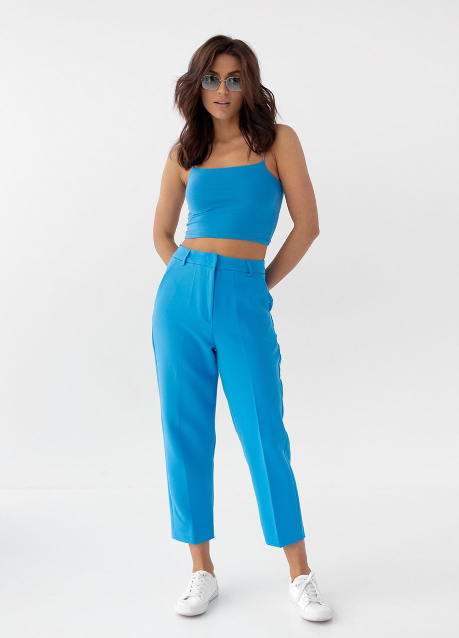 Брюки классического кроя с высокой посадкой Fame (260196806)