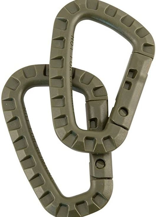 Тактичний карабін для кріплення спорядження до рюкзаку або розгрузки 1шт KOMBAT (260265369)