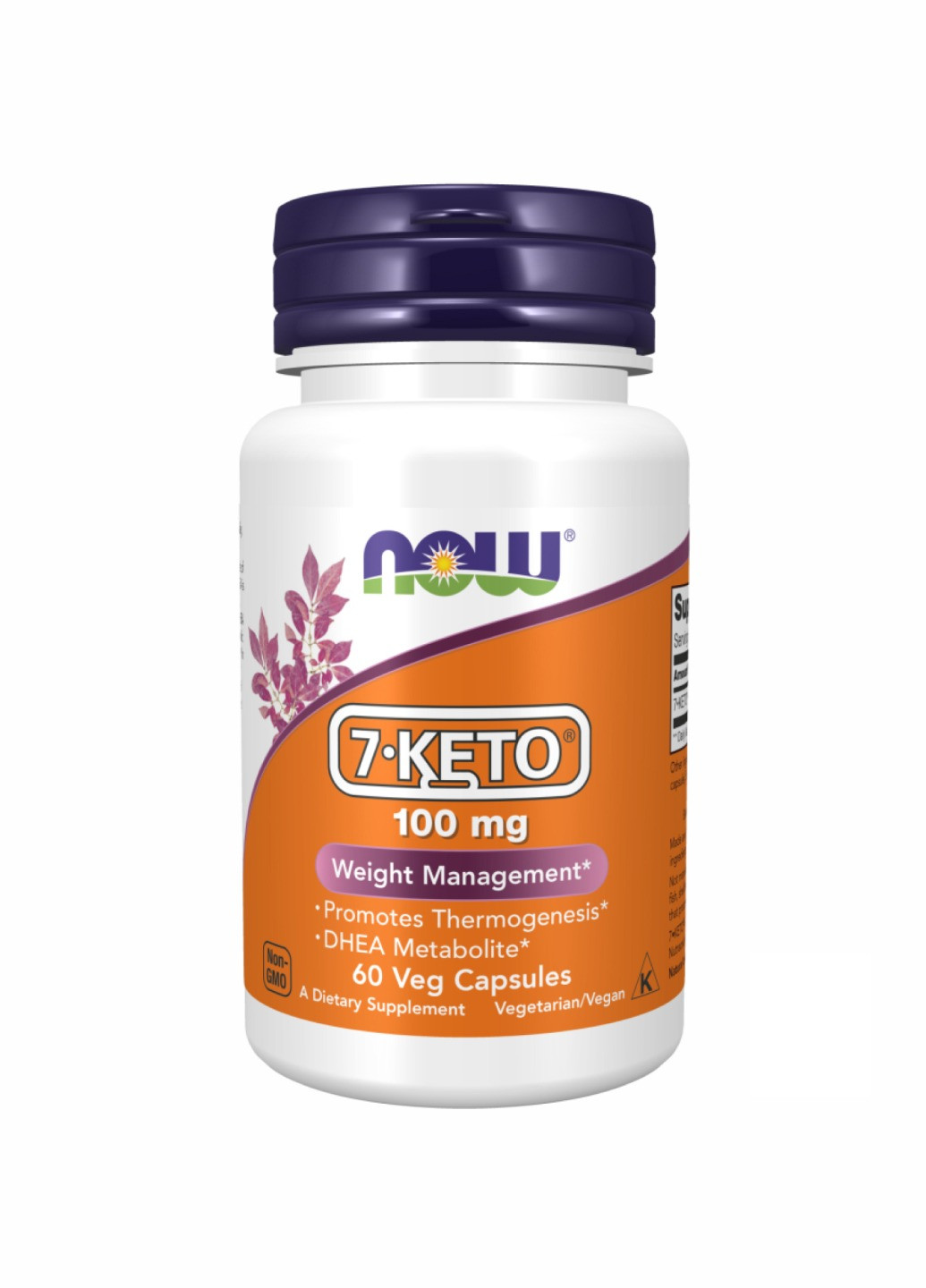 Добавка 7-KETO 100 mg - 60 vcaps Now Foods (260196200)