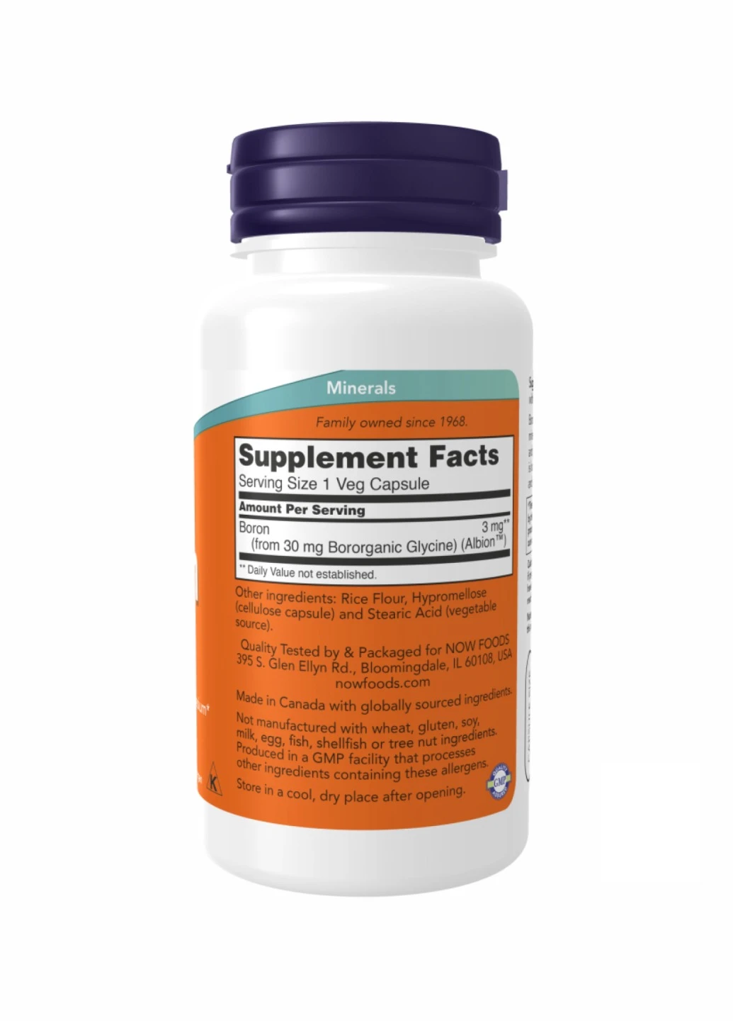Бор, Boron 3mg - 100 vcaps Now Foods (260196213)