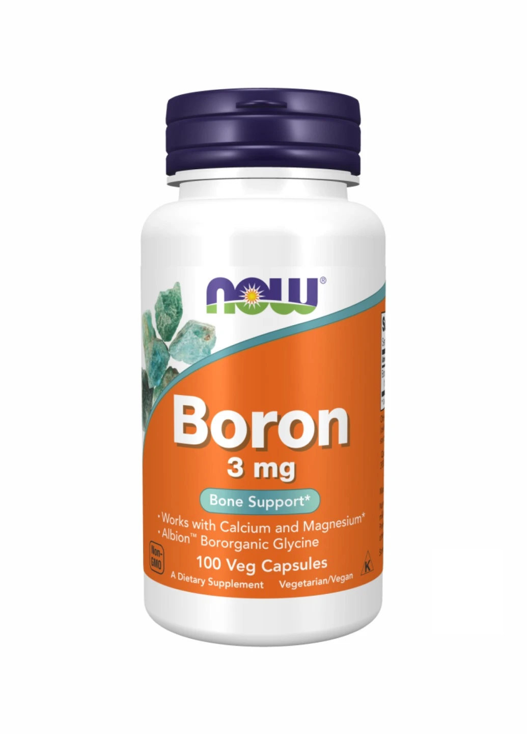 Бор, Boron 3mg - 100 vcaps Now Foods (260196213)
