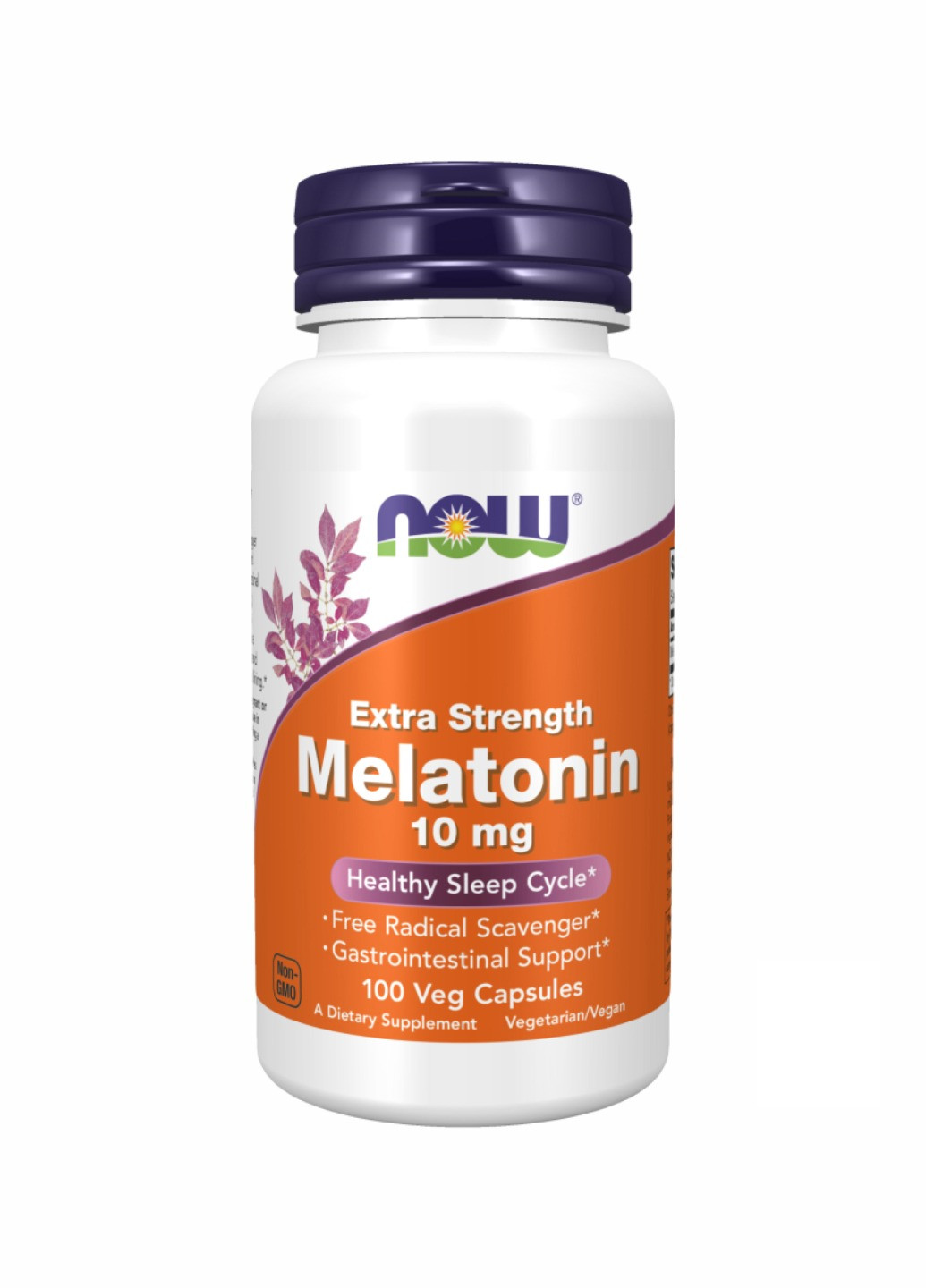 Melatonin 10 mg - 100 vcaps для міцного та здорового сну Now Foods (260196201)