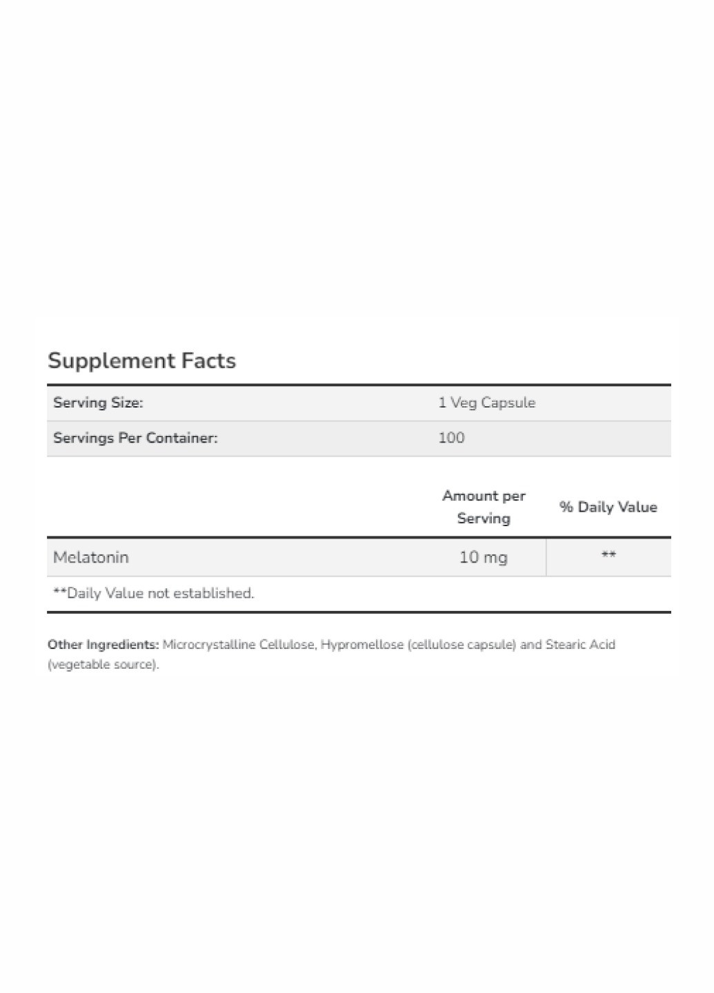 Melatonin 10 mg - 100 vcaps для міцного та здорового сну Now Foods (260196201)