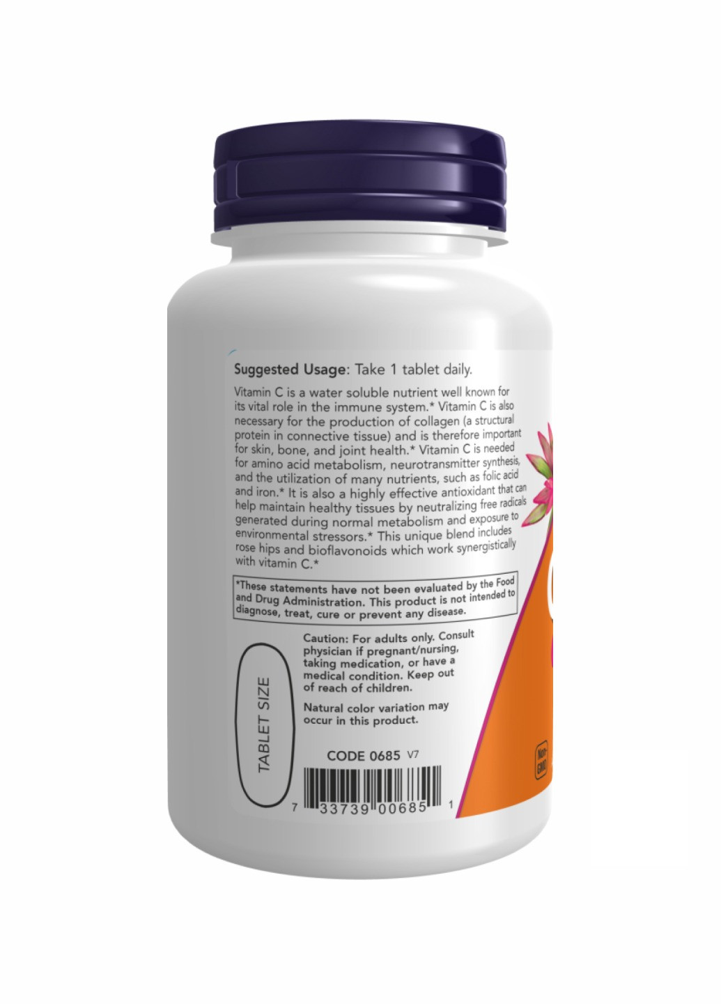 Вітамін C-1000 RH NO TR - 250 tabs Now Foods (260196194)