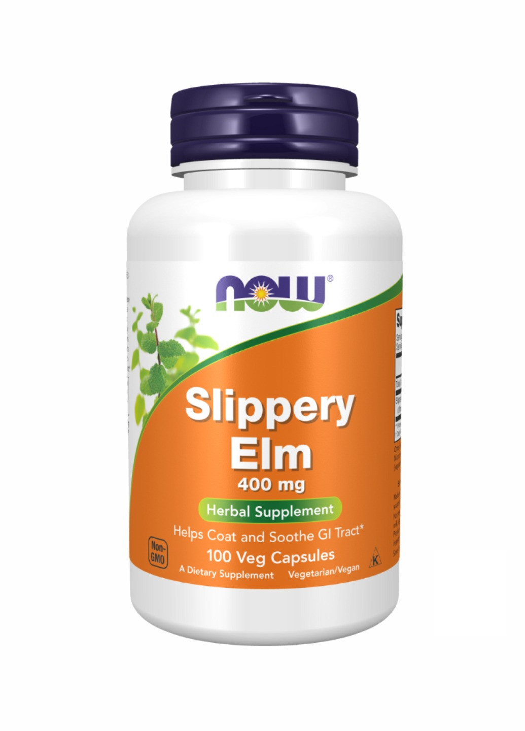 Для желудка Slippery Elm 400 mg - 100 vcaps (Скользкий вяз) от псориаза и язвенных заболеваний Now Foods (260196216)