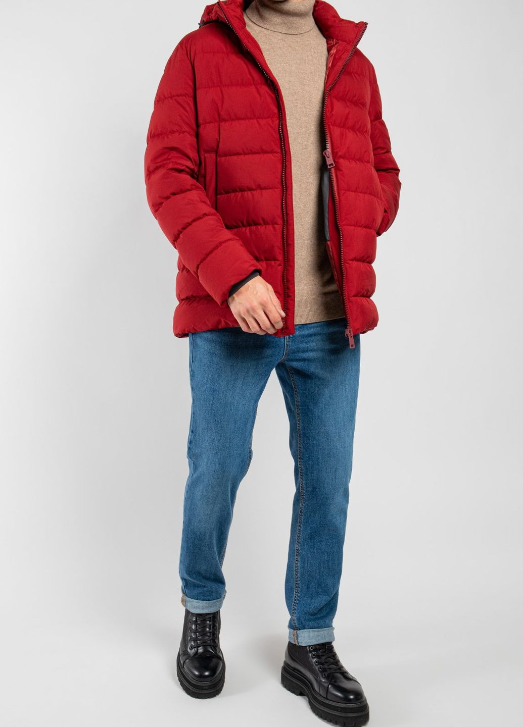Червона зимня зимова куртка Herno