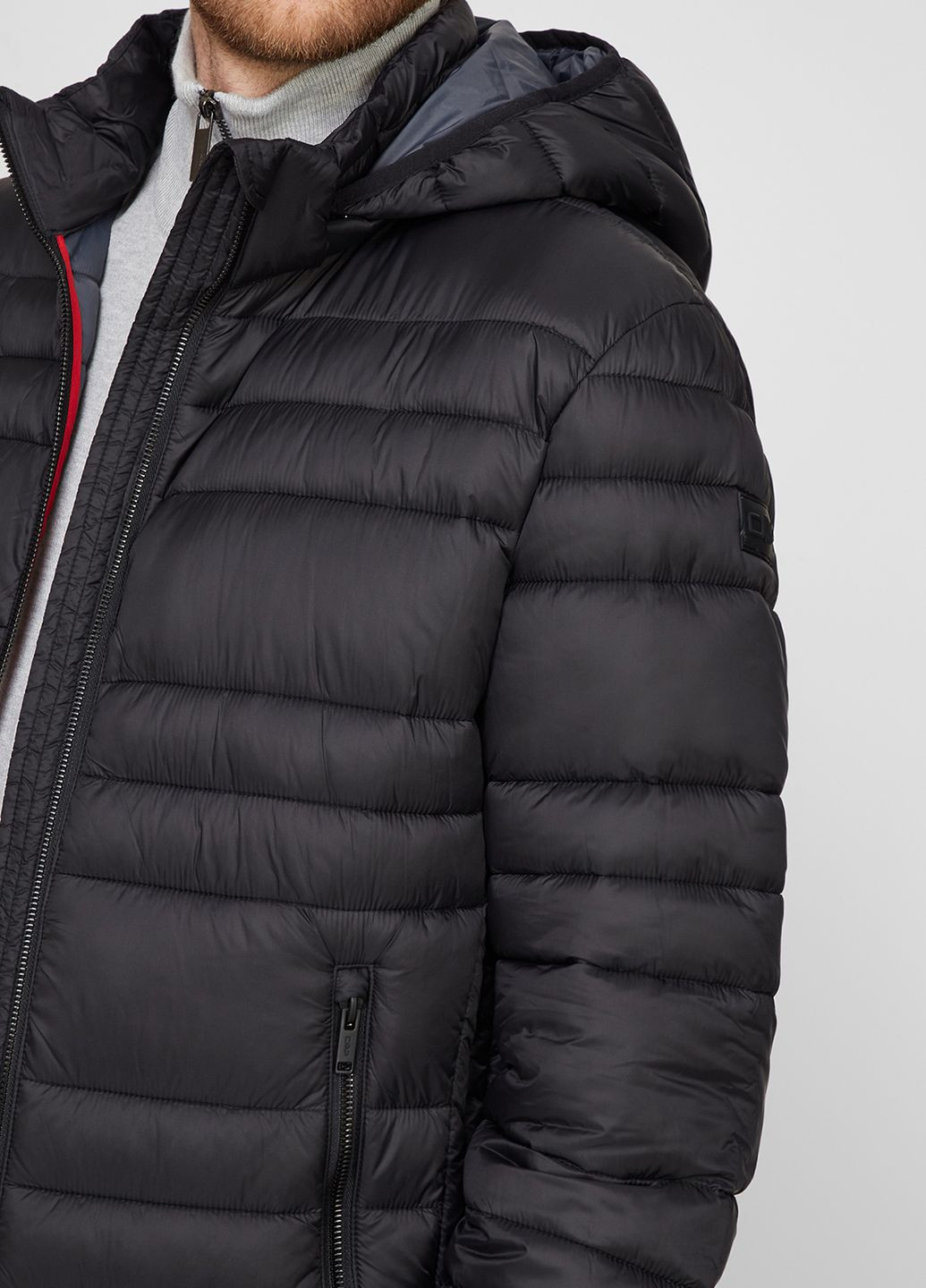 Черная зимняя черная куртка man jacket fix hood CMP
