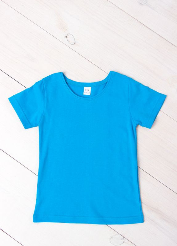 Бирюзовая летняя футболка дитяча носи своє (6021-001-1-v28) Носи своє