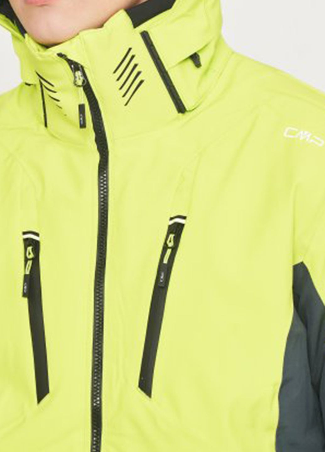 Желтая лыжная куртка Man Jacket Zip Hood CMP (260211181)