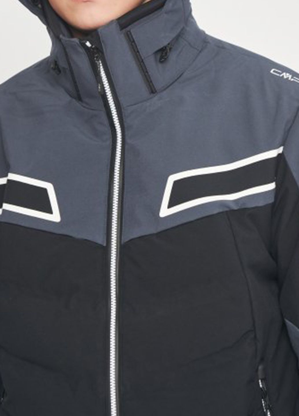 Черная лыжная куртка Man Jacket Zip Hood CMP (260211198)