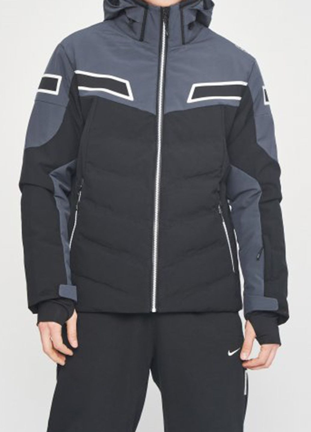 Черная лыжная куртка Man Jacket Zip Hood CMP (260211198)
