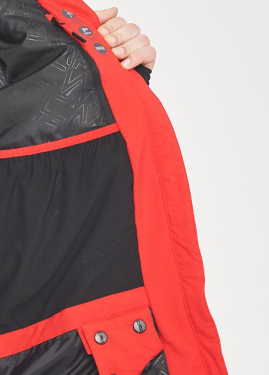 Красная лыжная куртка Man Jacket Zip Hood CMP (260211205)