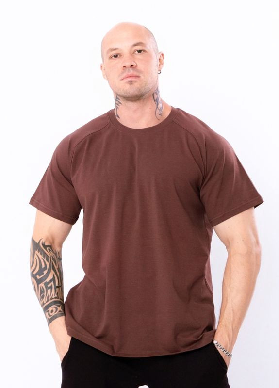 Коричнева футболка-реглан чоловіча коричневий носи своє (8011-036-v8) Носи своє