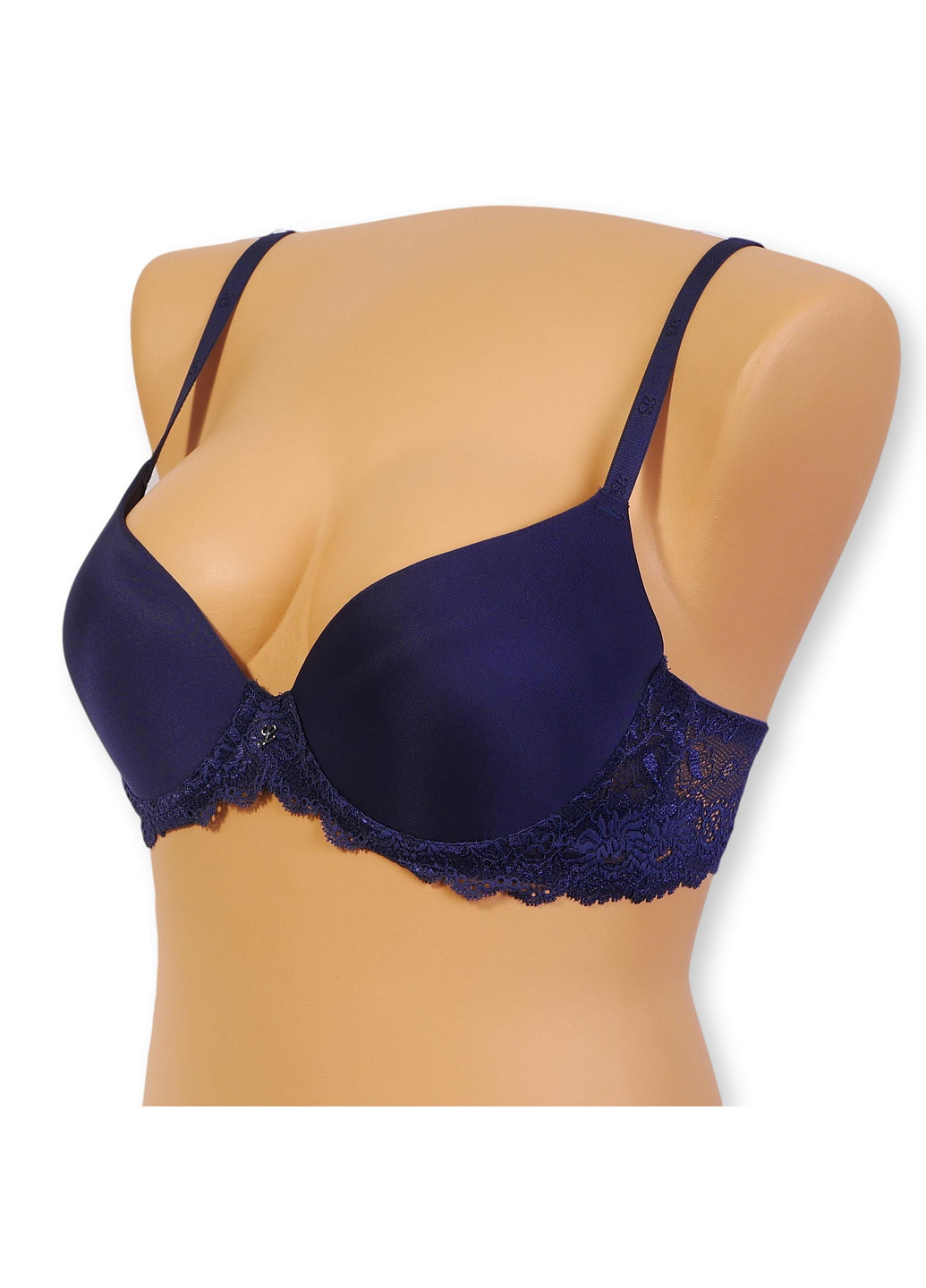 Синий бюстгальтер с push-up Leilieve с косточками