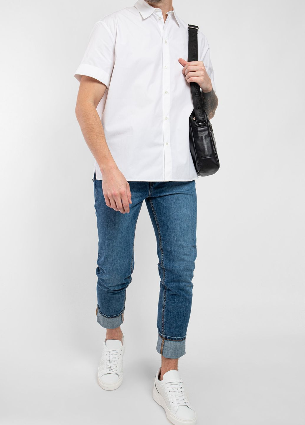 Белая кэжуал рубашка MSGM