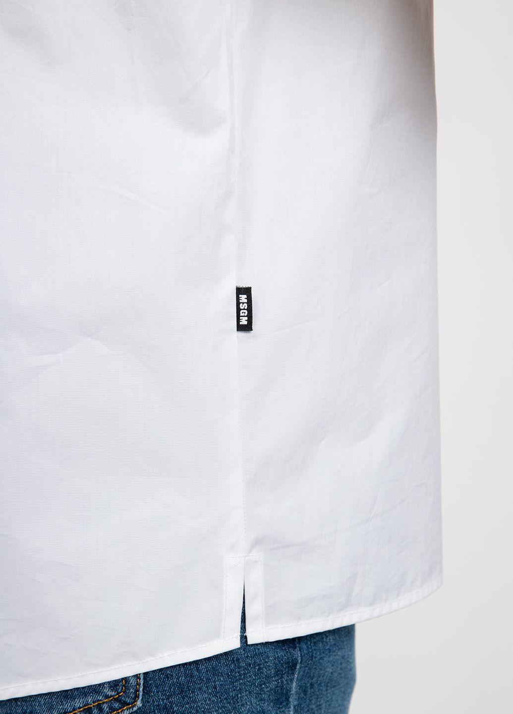 Белая кэжуал рубашка MSGM