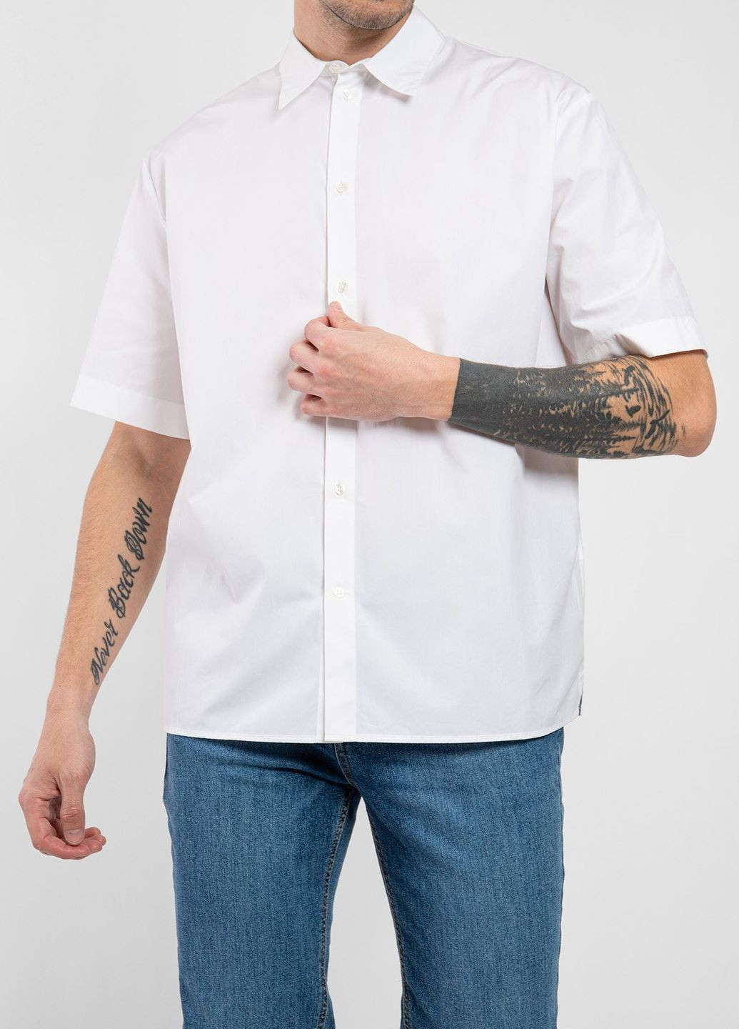 Белая кэжуал рубашка MSGM