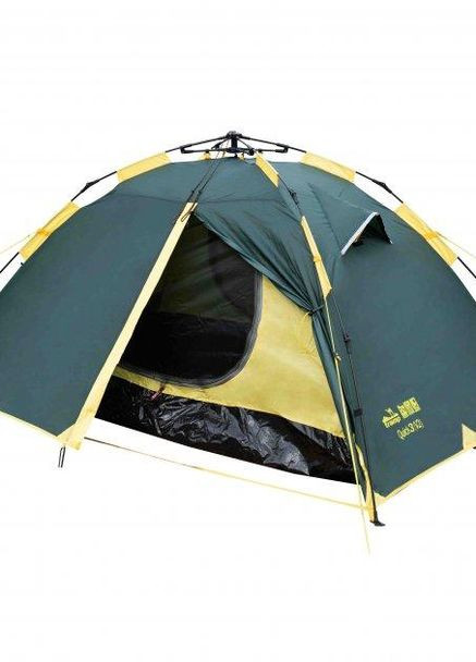 Палатка с автоматическим каркасом Quick 3 v2 TRT-097 green Tramp (260267273)