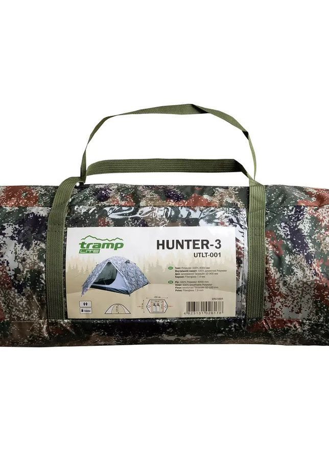 Палатка Lite Hunter 3 местный Камуфляж UTLT-001 Tramp (260267252)
