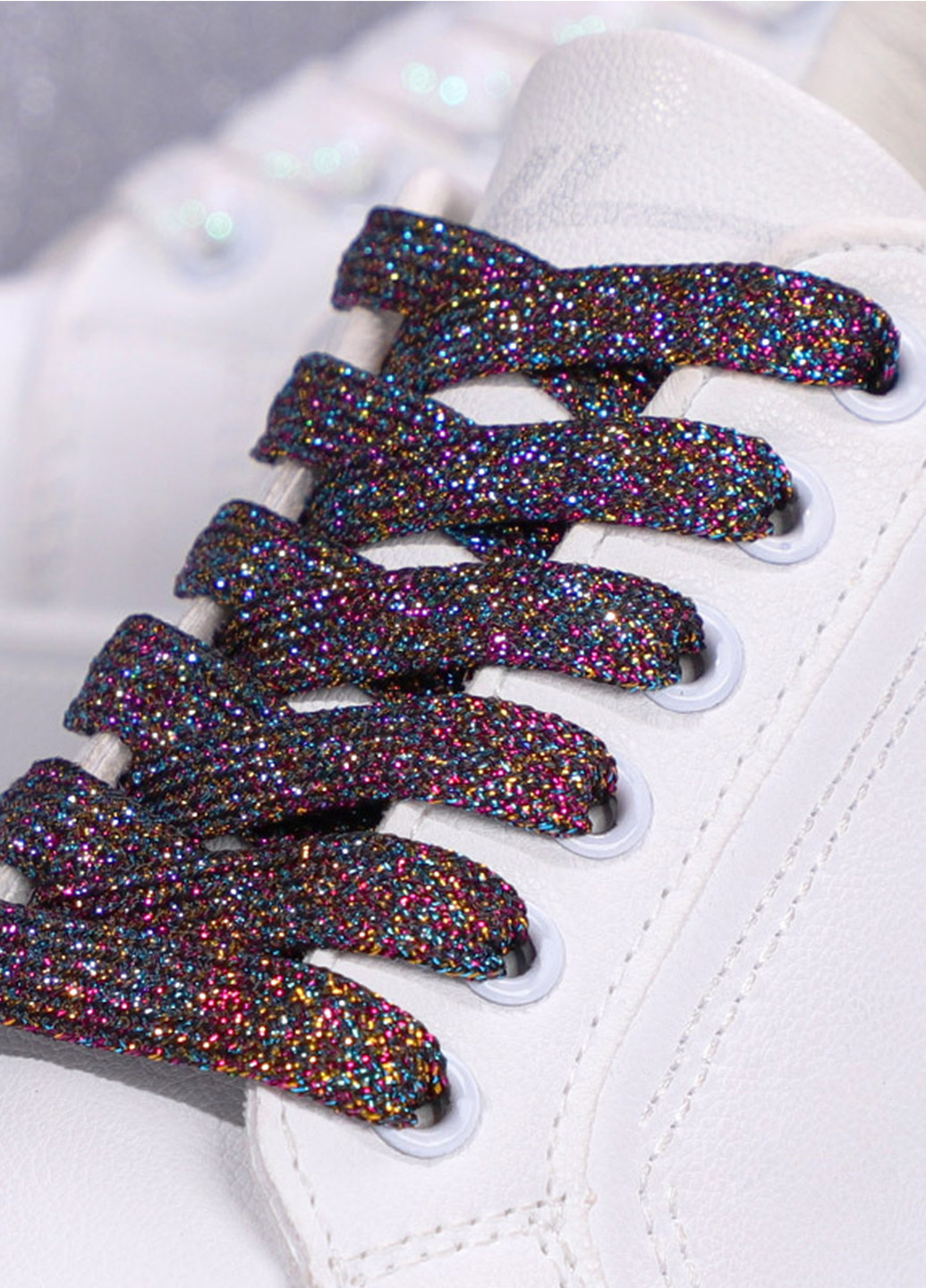 Цветные блестящие шнурки, перламутровые, 100 см, цвет №123 No Brand (260339872)