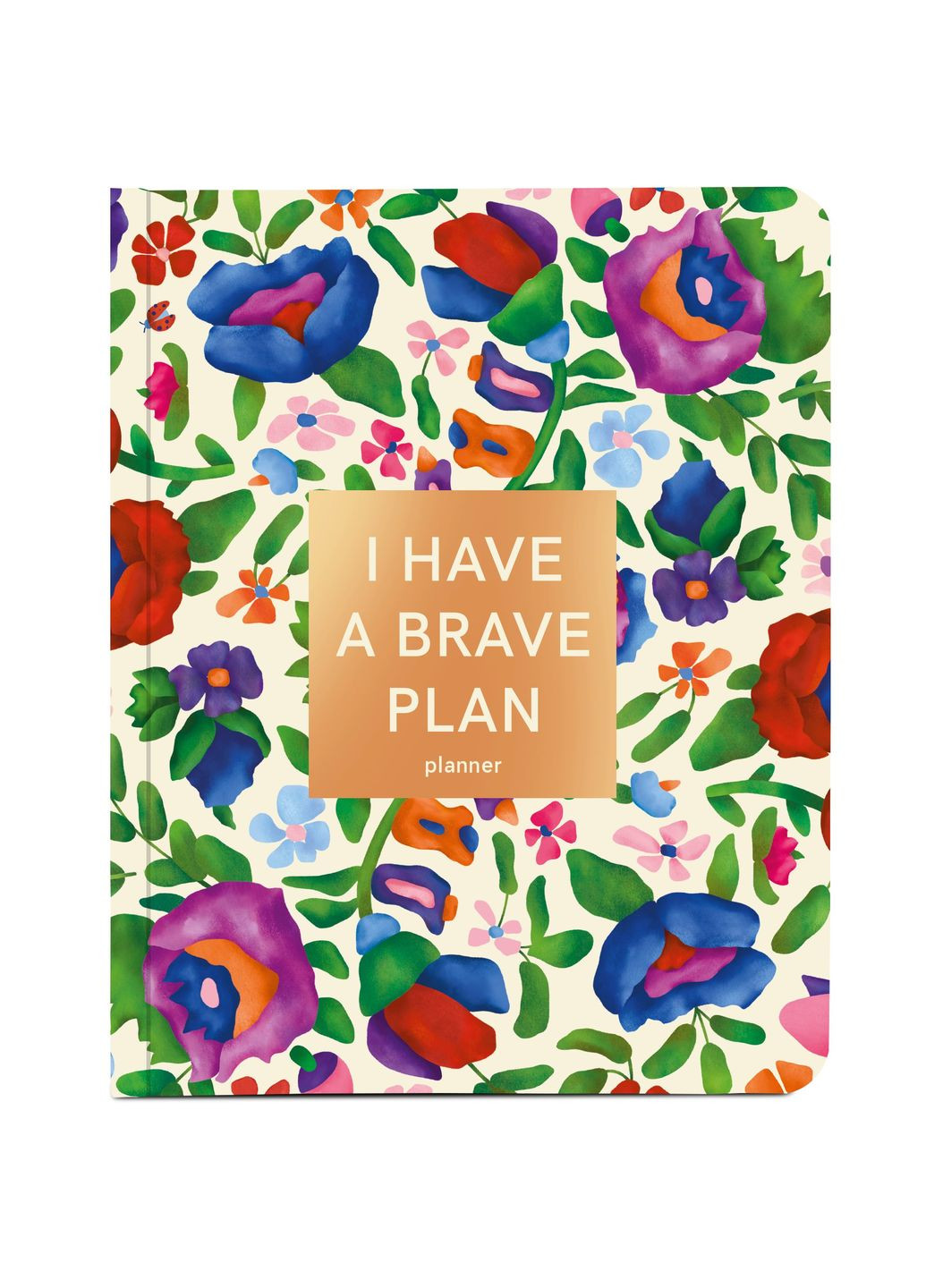 Блокнот для планировки "I HAVE A BRAVE PLAN" цветы бежевый Orner - (260335853)