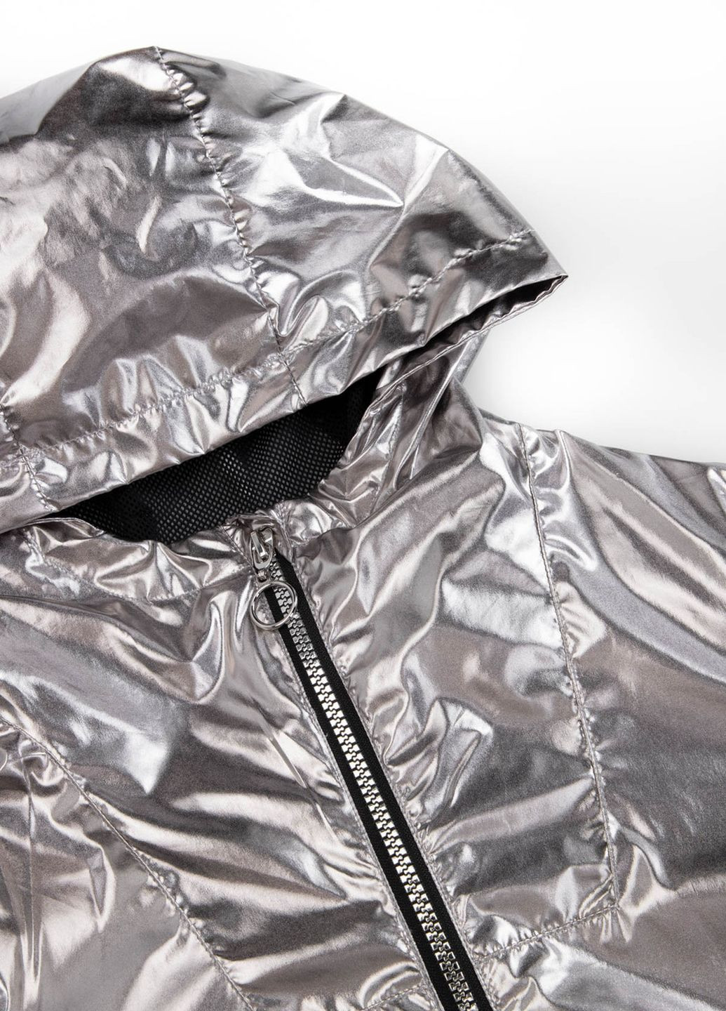 Срібна демісезонна куртка Coccodrillo