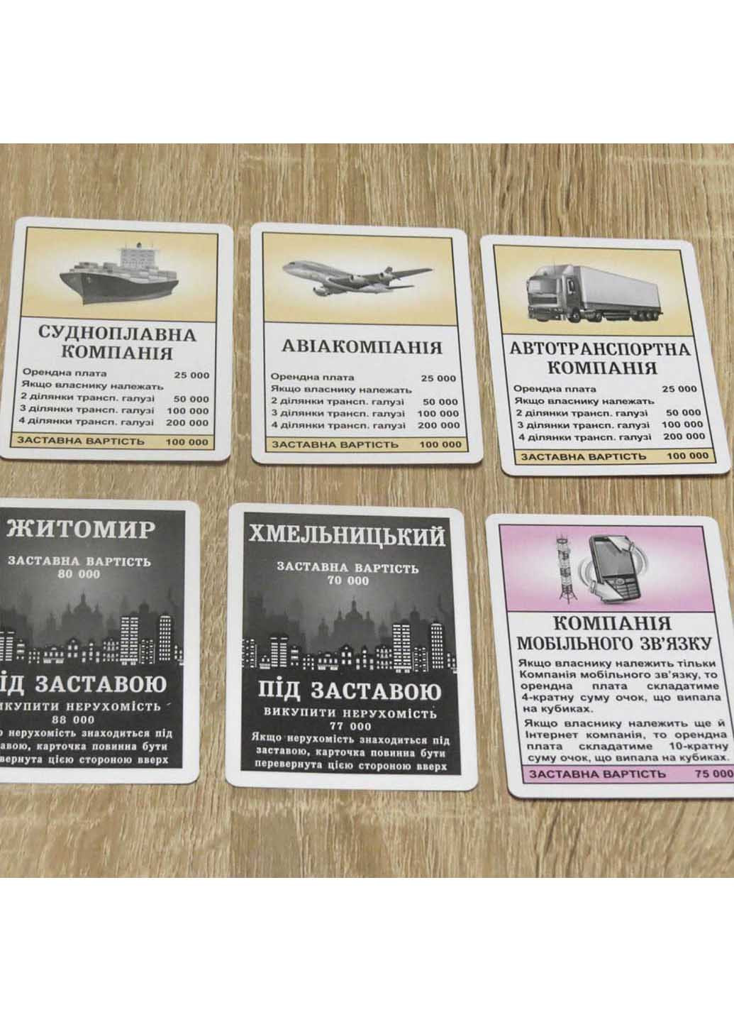 Настольная игра "Монополіяаїна" Artos Games (260268665)