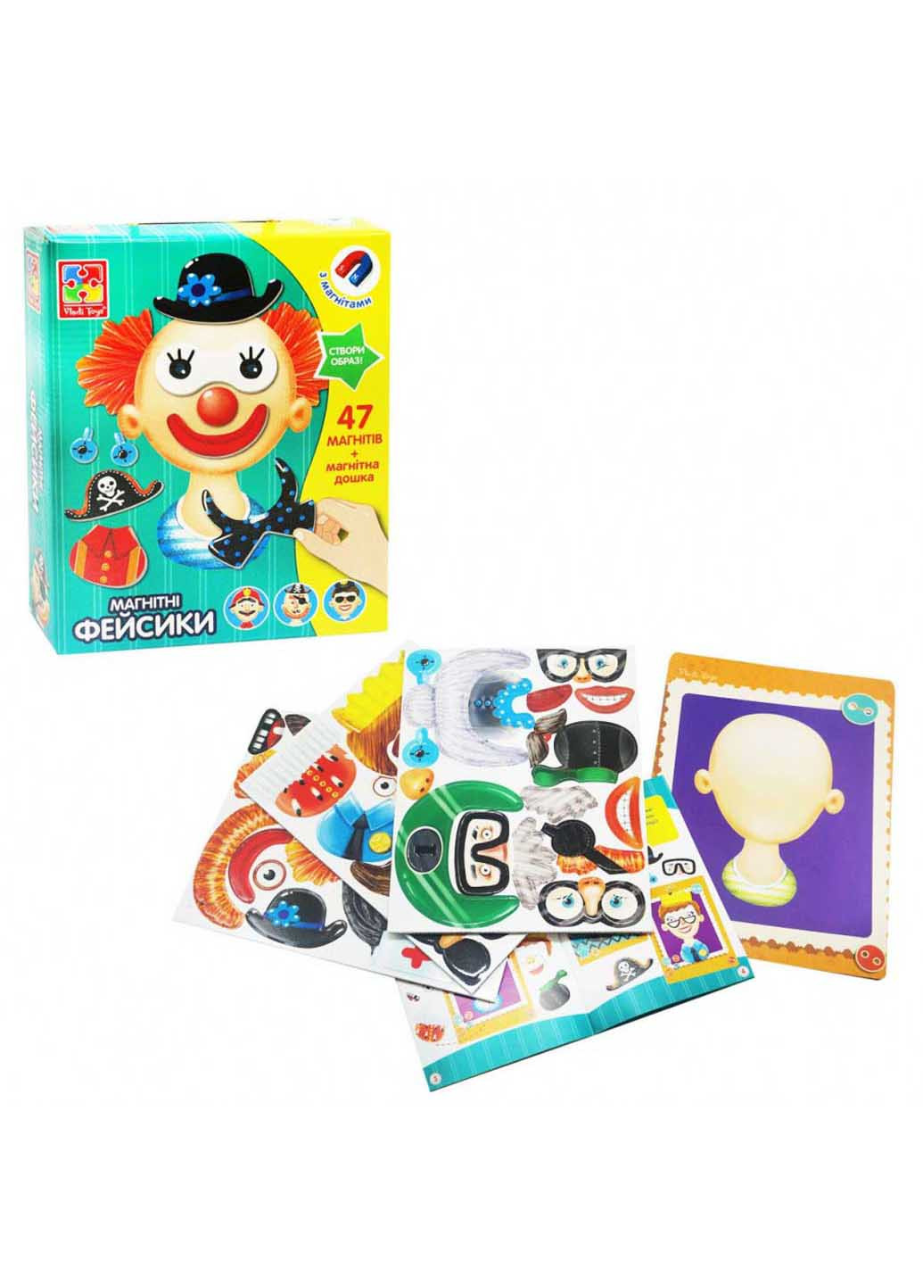 Настольная магнитная игра "Фейсики" Vladi toys (260268200)