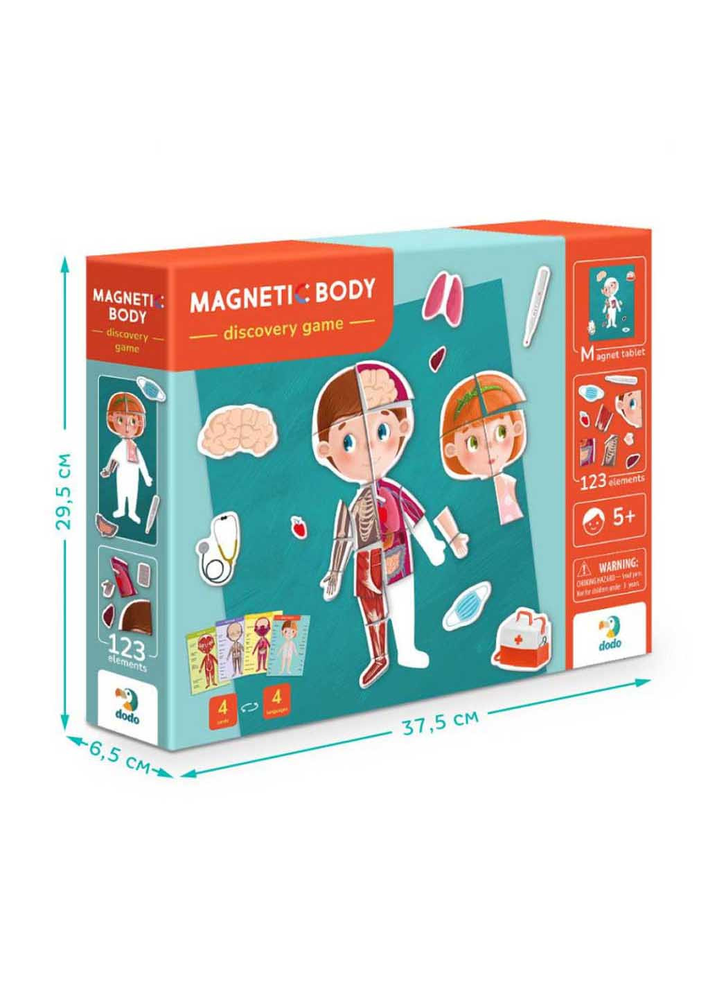 Розвиваюча магнітна гра "Людське тіло" DoDo Toys (260268714)