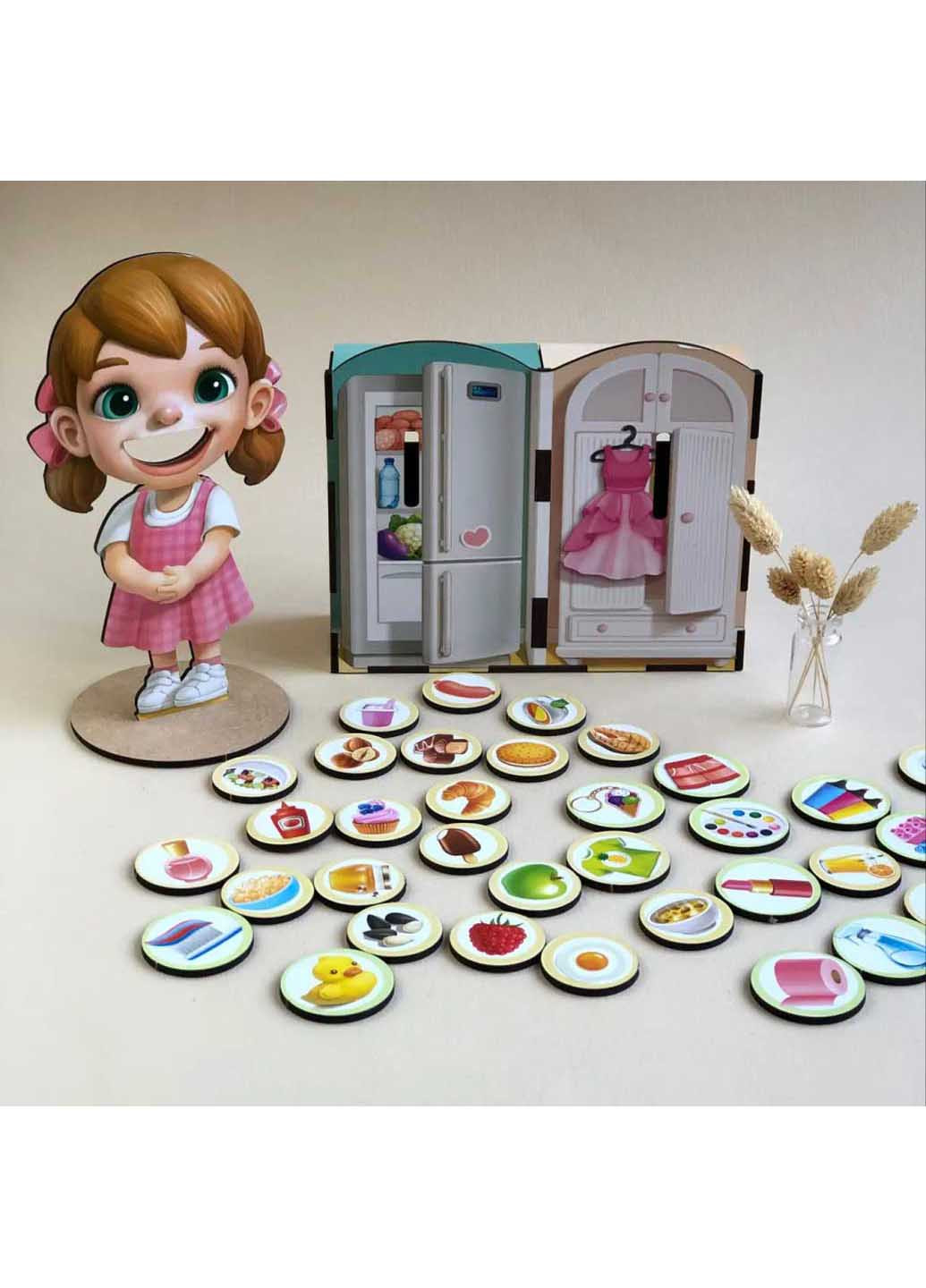 Деревянная настольная игра "Съедобное-несъедобное Ubumblebees (260269011)