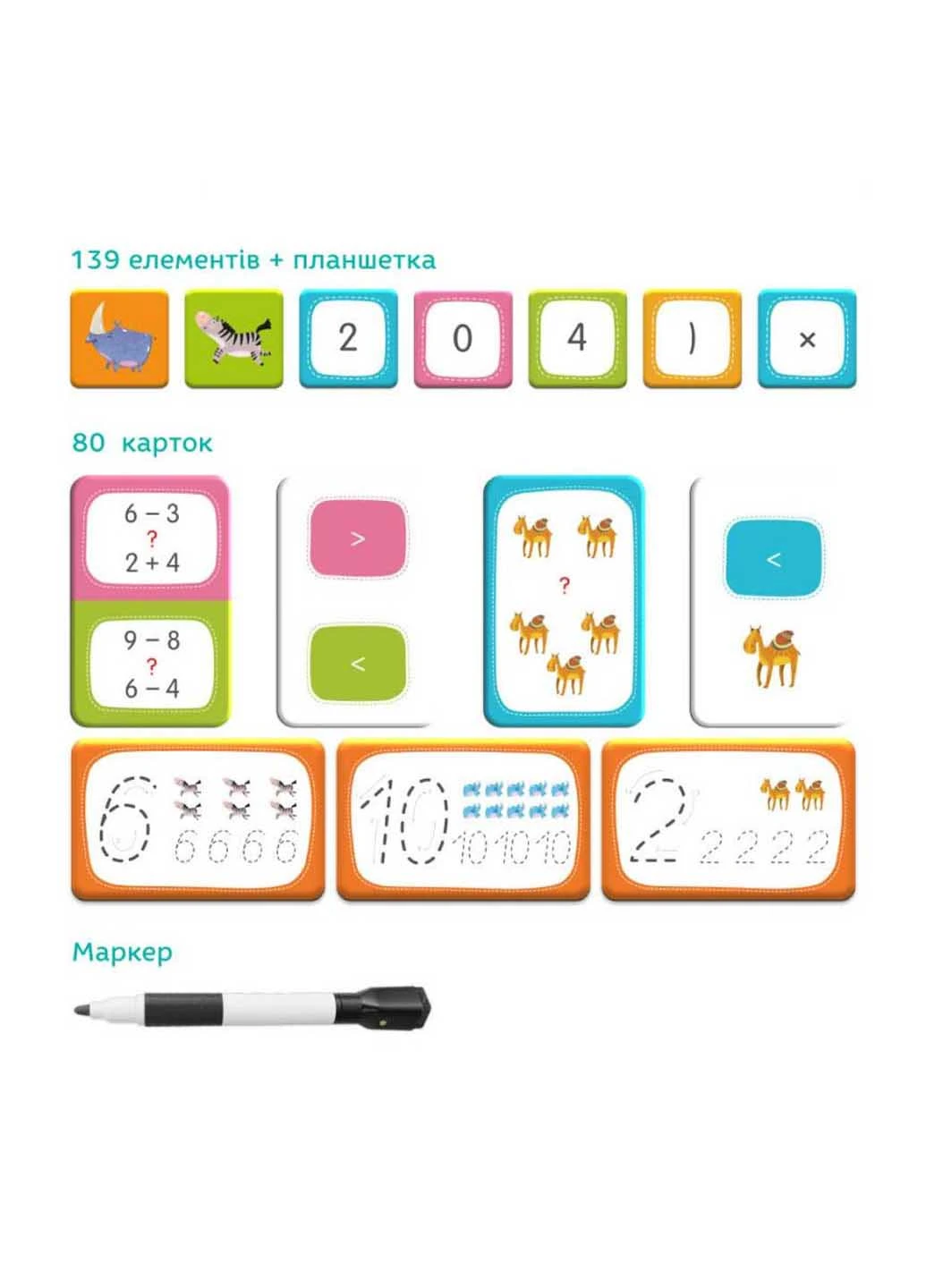 Розвиваюча магнітна гра "Математика" DoDo Toys (260268711)