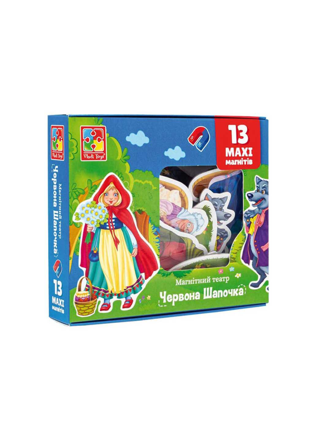 Настільна гра магнітний театр "Червона шапочка" Vladi toys (260268187)