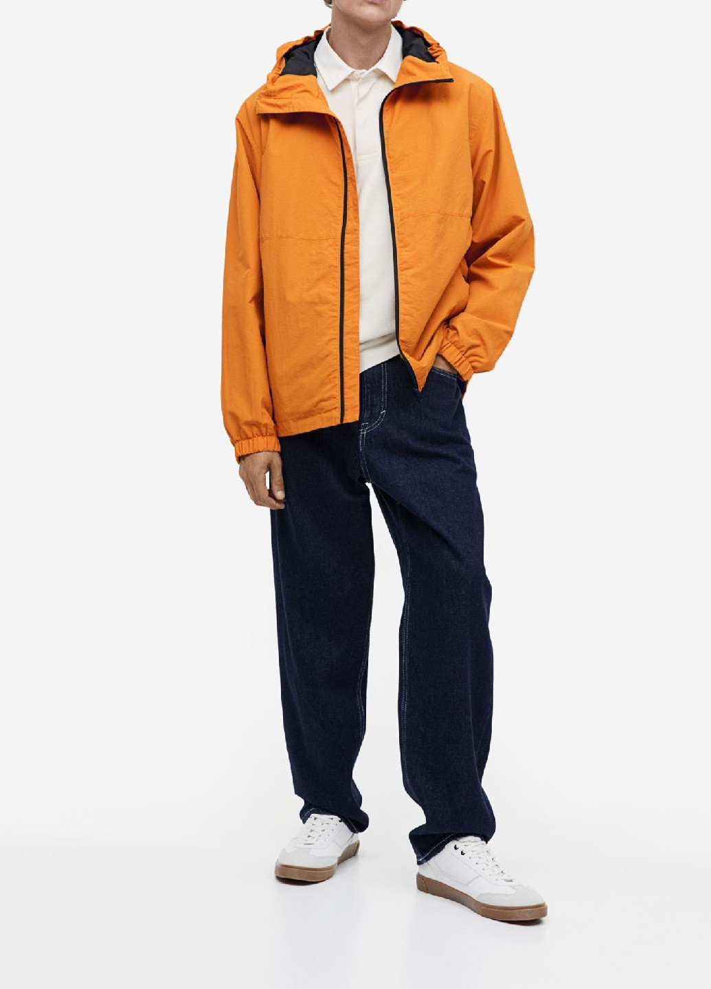Оранжевая демисезонная ветровка H&M