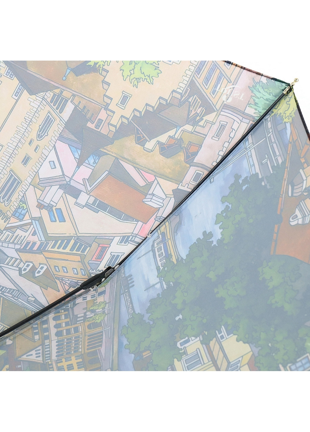 Комбинированный женский складной зонт автомат 102 см Trust (260329607)