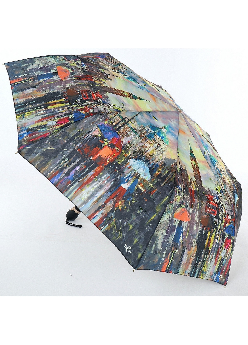 Жіноча складна парасолька автомат 102 см Trust (260329608)