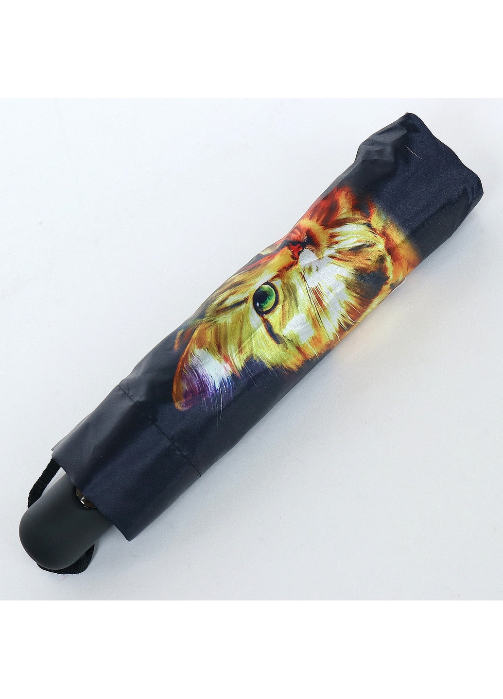 Чёрный женский складной зонт автомат 103 см Trust (260329579)