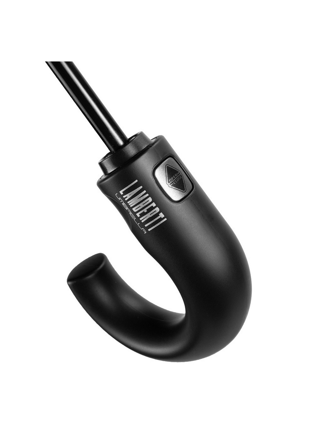 Чорна чоловіча складна парасолька автомат 120 см Lamberti (260330125)