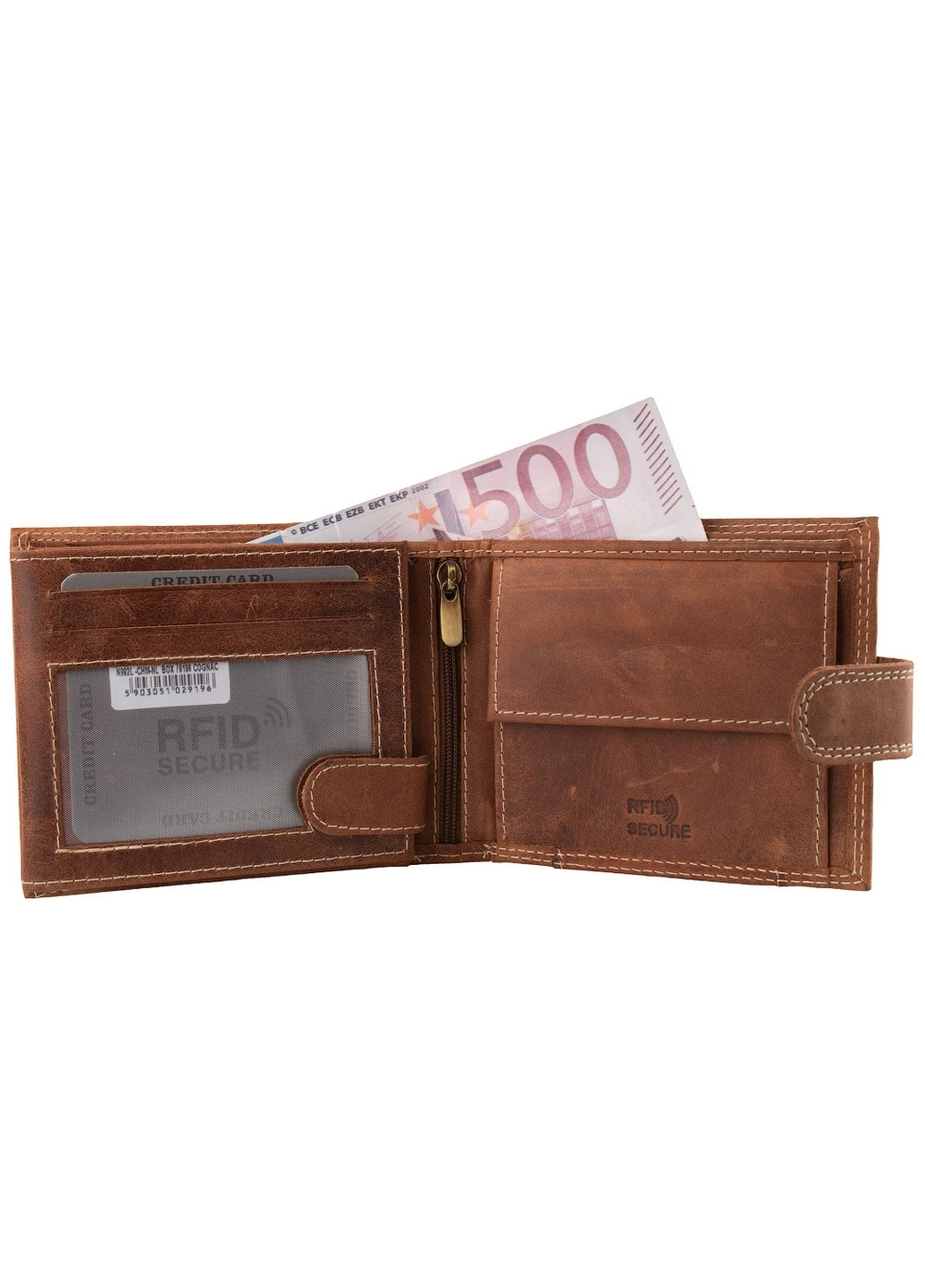 Чоловічий шкіряний гаманець 12х10,5х3 см DNK Leather (260330345)