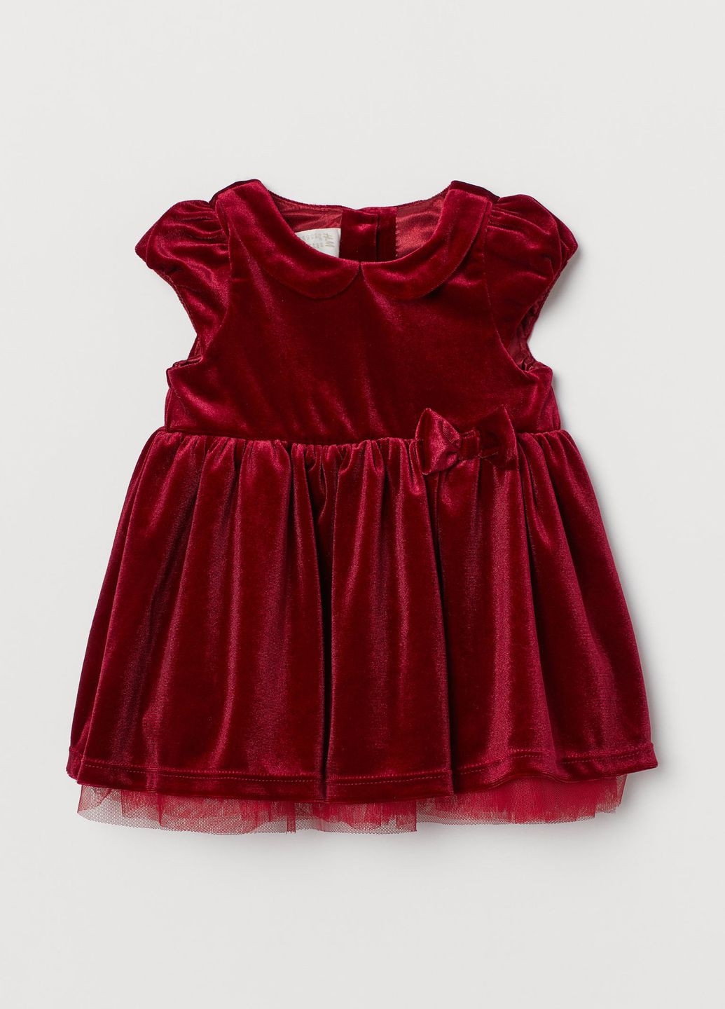 Бордова сукня велюр H&M (260271443)