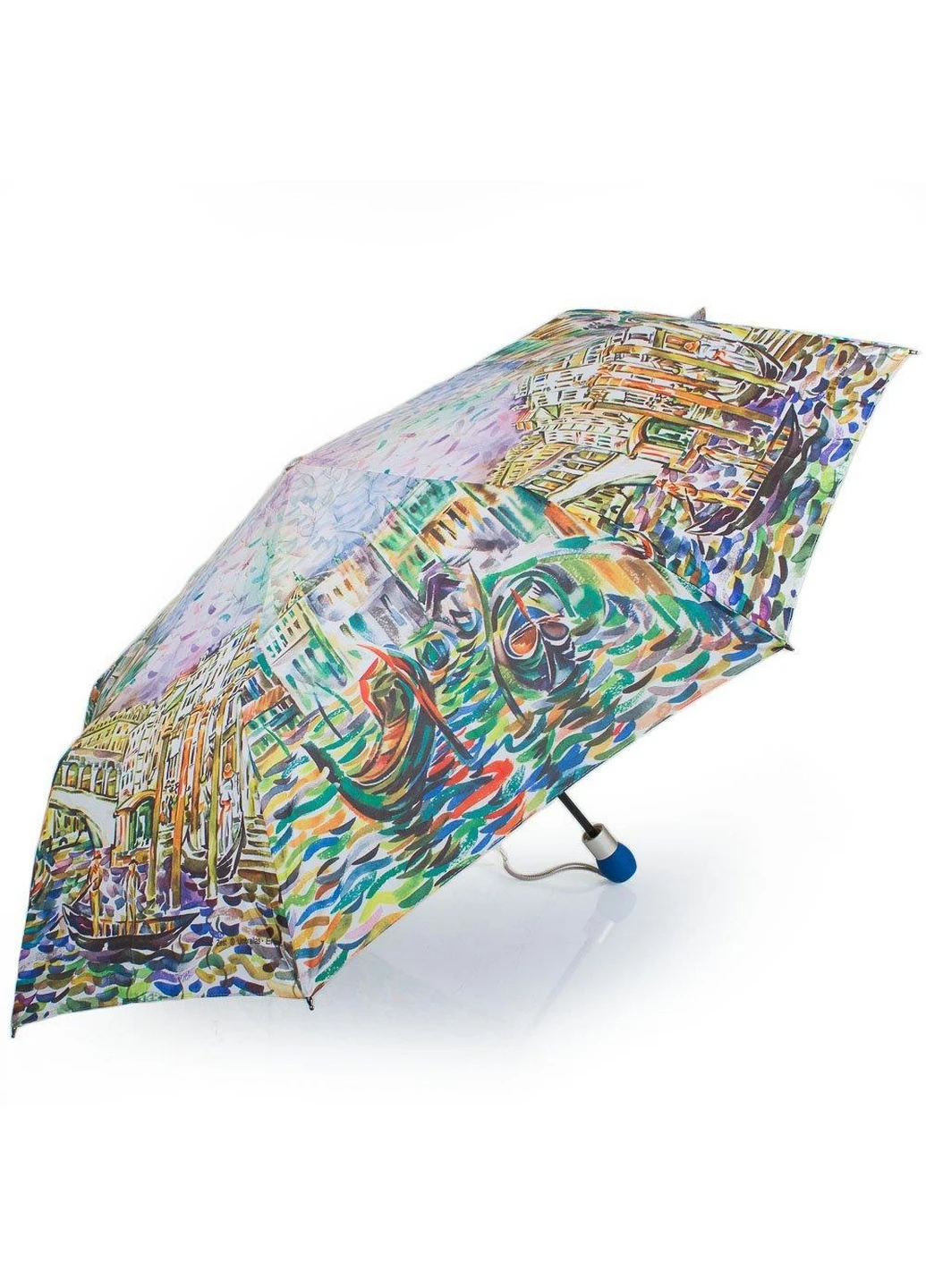 Комбинированный женский складной зонт полуавтомат 101 см Zest (260330686)