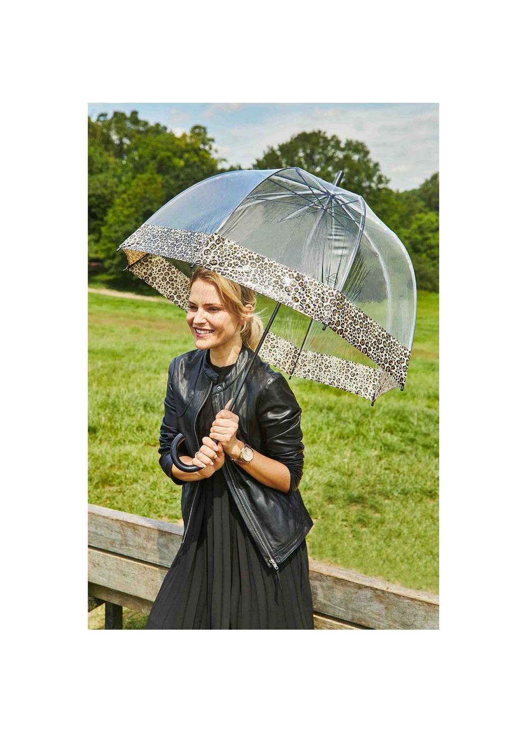Жіноча парасолька-тростина механічна 84 см Fulton (260330419)