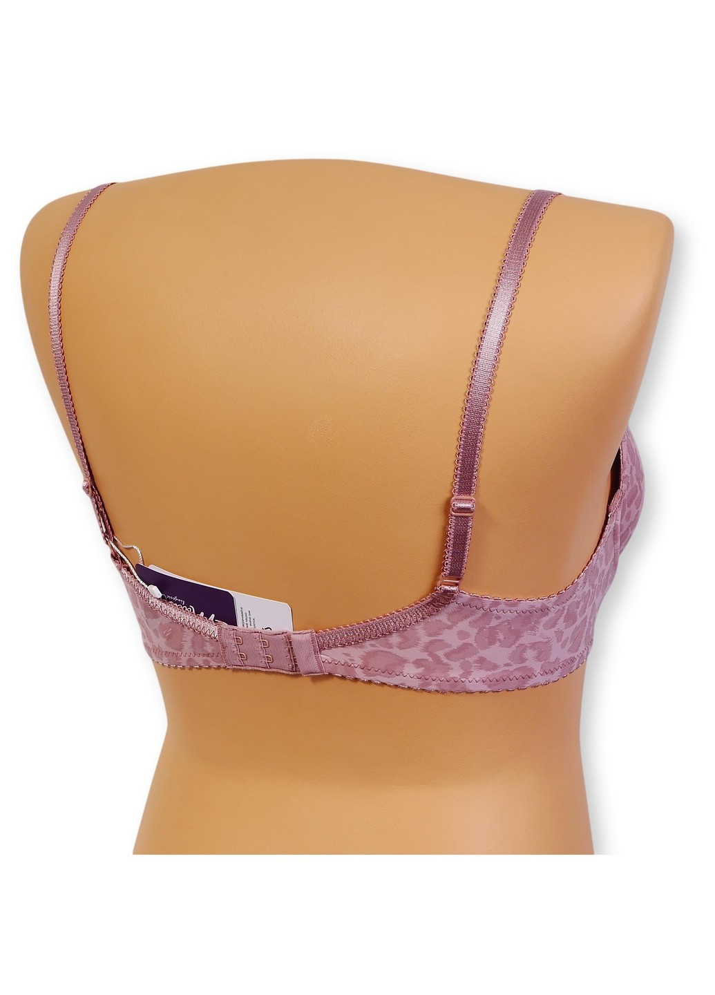 Бузковий бюстгальтер з push-up Miledi з кісточками