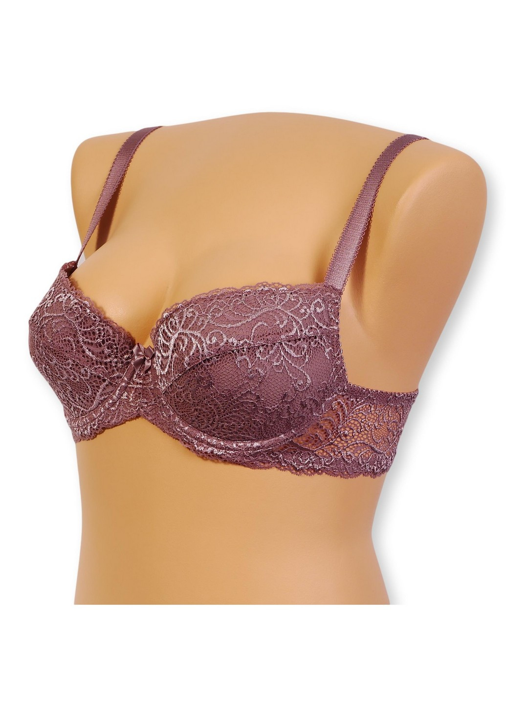 Кофейный бюстгальтер с формованной чашкой Miledi с косточками