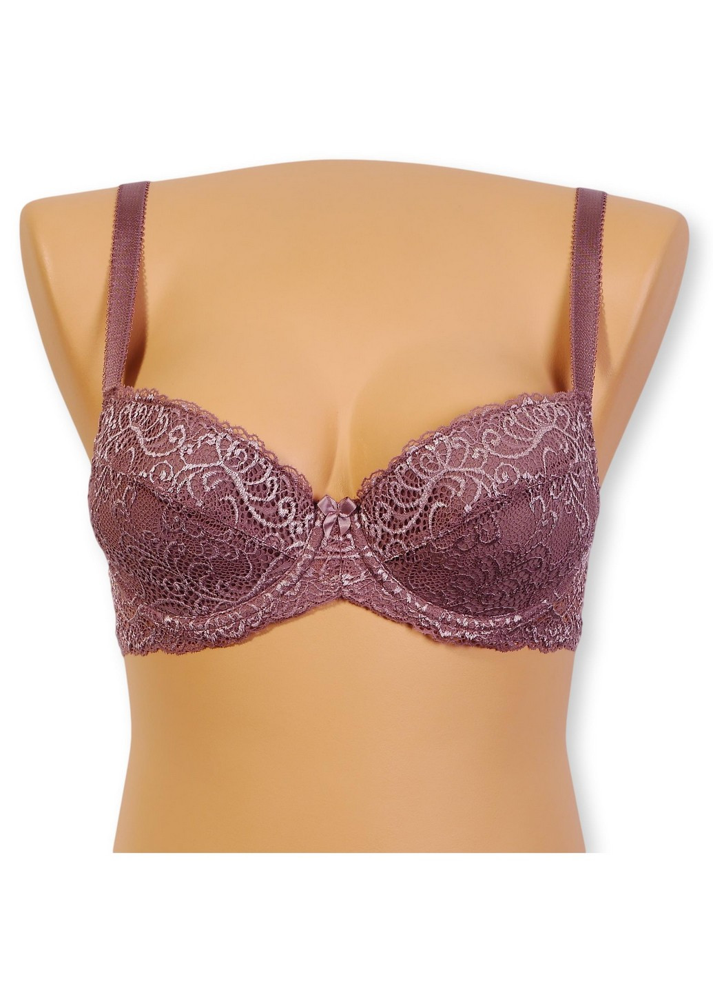 Кофейный бюстгальтер с формованной чашкой Miledi с косточками