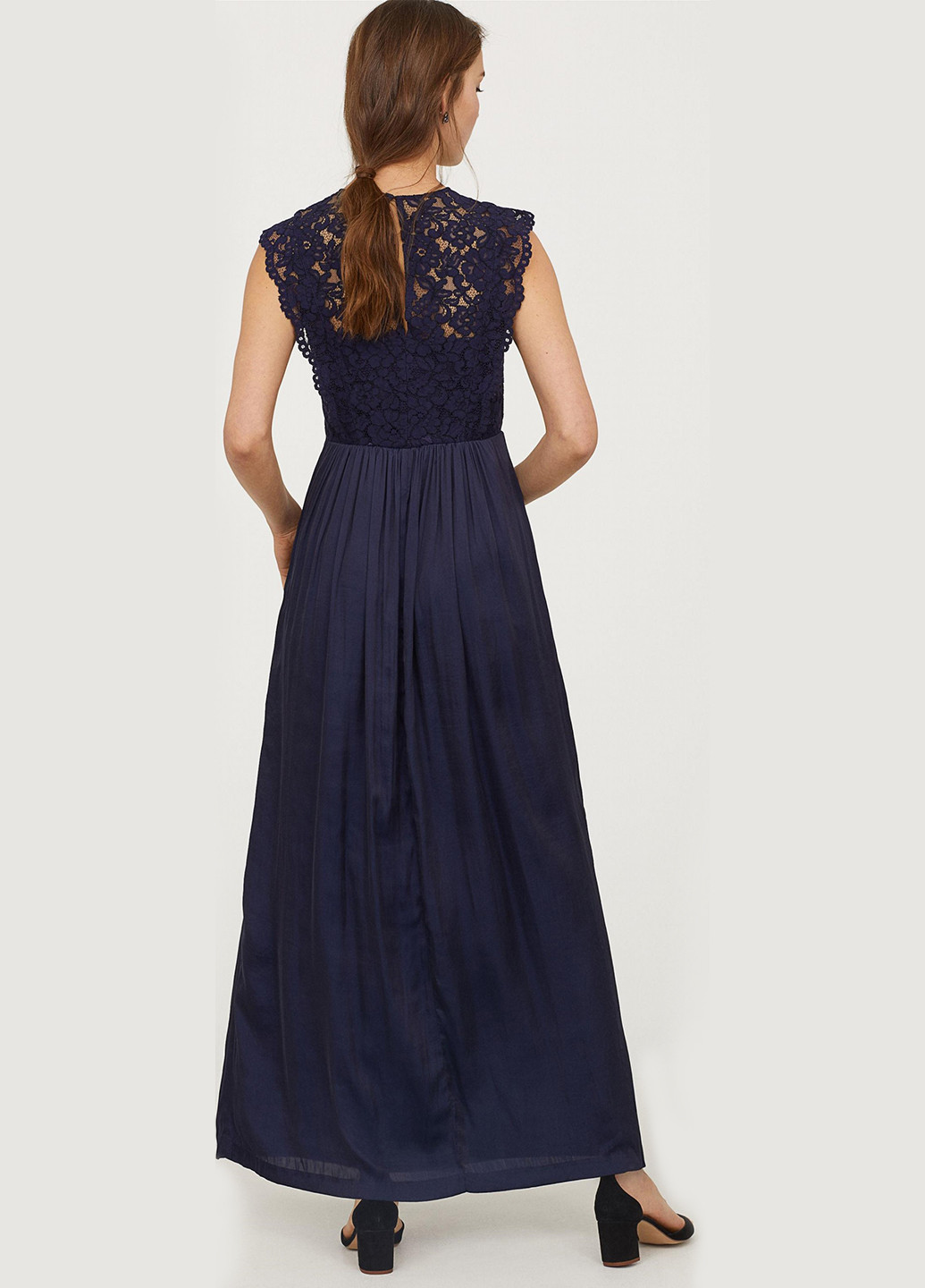 Темно-синя кежуал сукня максі H&M однотонна