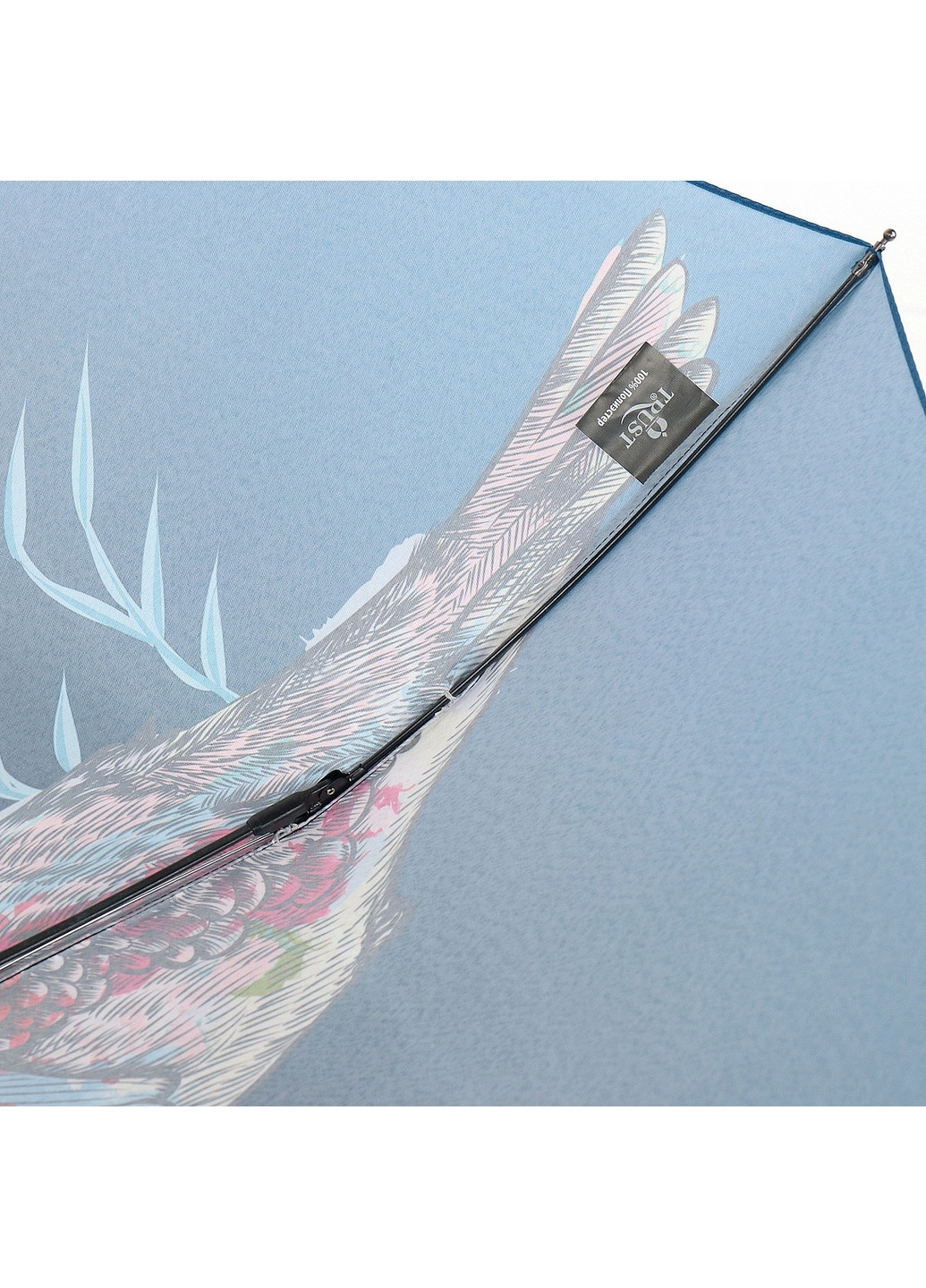 Синий складной женский зонт автомат 103 см Trust (260285412)