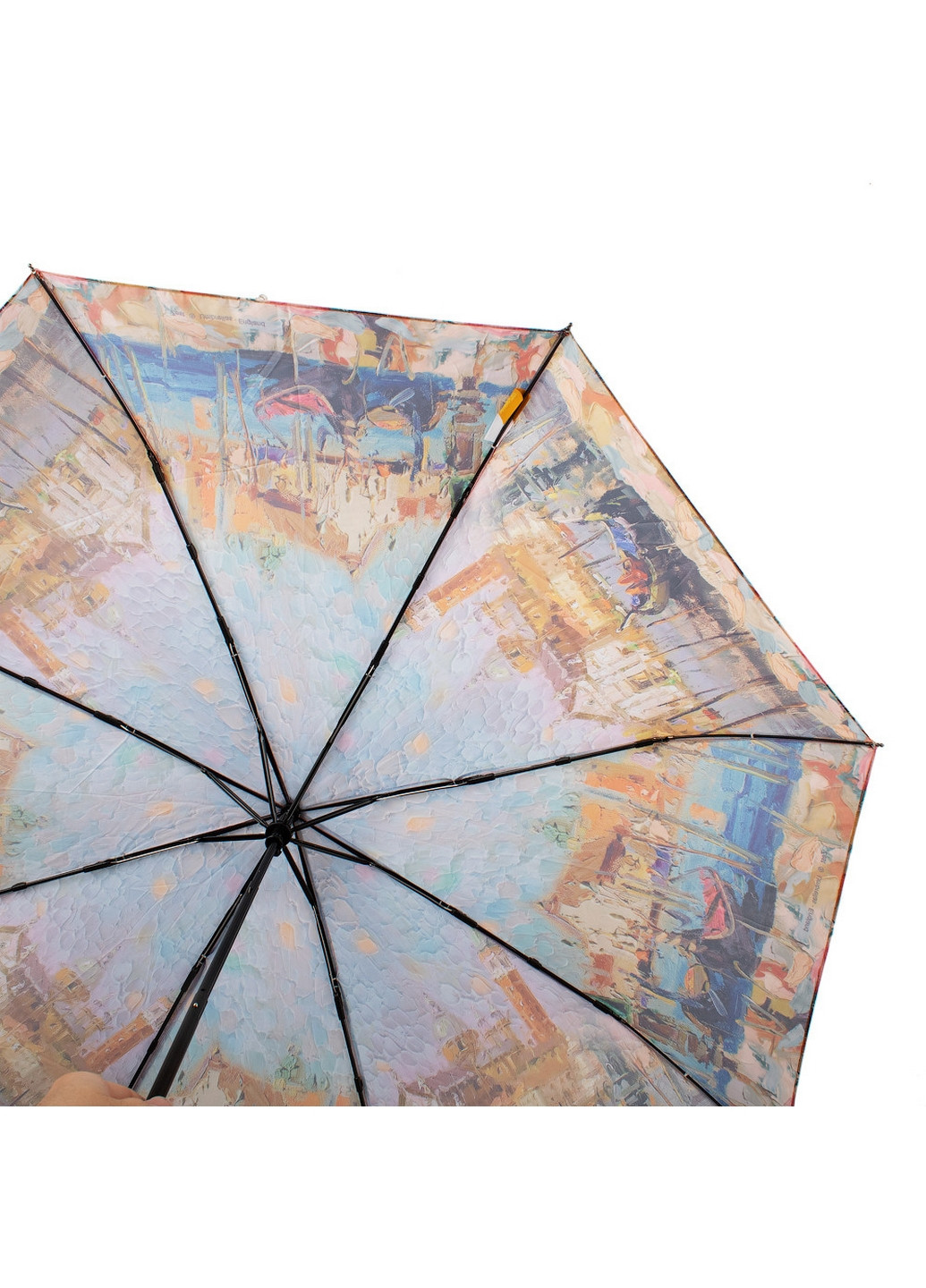 Комбинированный складной женский зонт механический 96 см Zest (260285830)